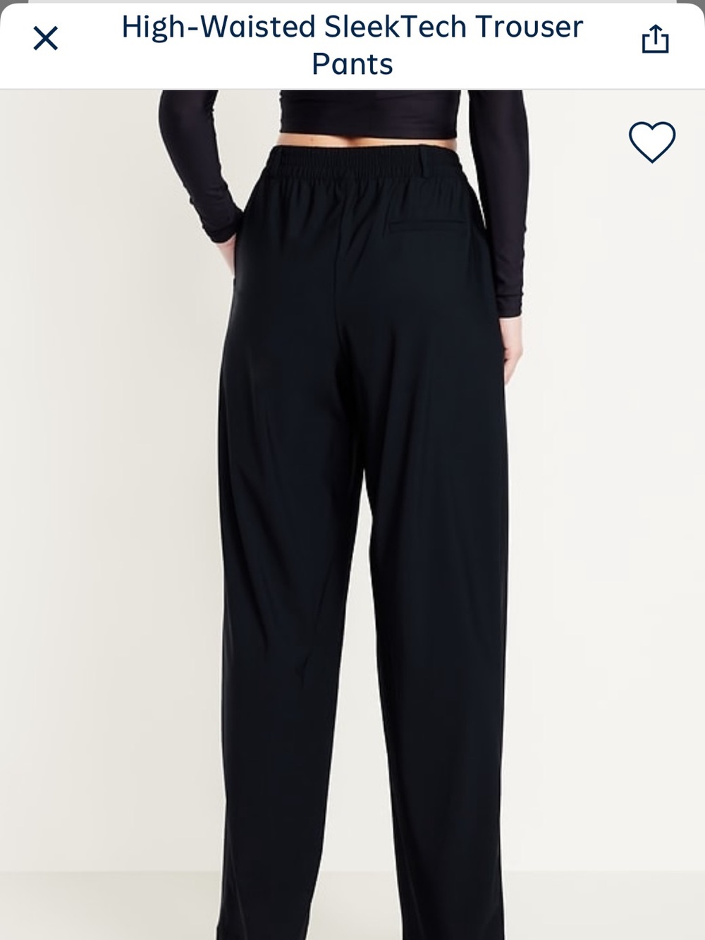 Old Navy Black High-Waisted Wide-Leg Pants